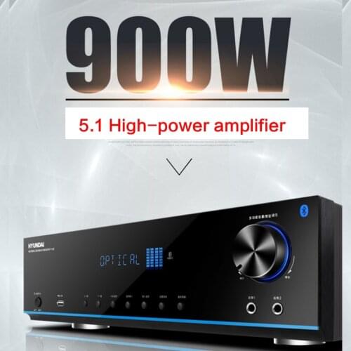 900W High-power Home 5.1 Power Amplifie Audio Heavy Bass Hifi Bluetooth Karaoke Digital Fever Lossless Decoding Fiber Coaxial