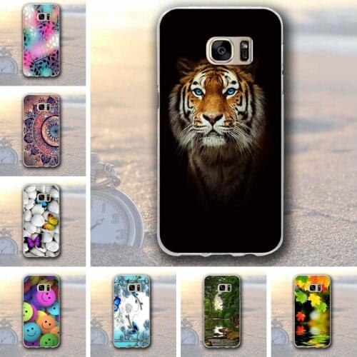 Soft Silicone Back Cover For Samsung Galaxy S7 Case For Galaxy S 7 Shell 3D Relief Coque For Samsung Galaxy S7 G9300 G930 Cover