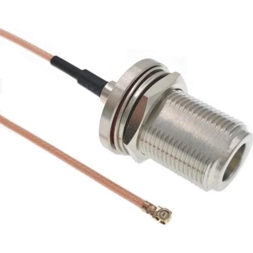N Female Bulkhead To IPX U.fl RG178 8" 20CM RF Pigtail Jumper Cable