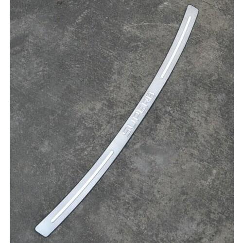 Stainless steel shock absorber Rear Sill Protector For 2013 2014 2015 Skoda Superb car-styling