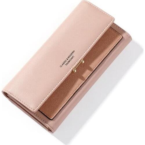 New Fashion Soft Leather Long Wallets Ladies Clutch Luxury Brand Womens Wallets Card Holder Phone Pocket Female Portfel Carteira