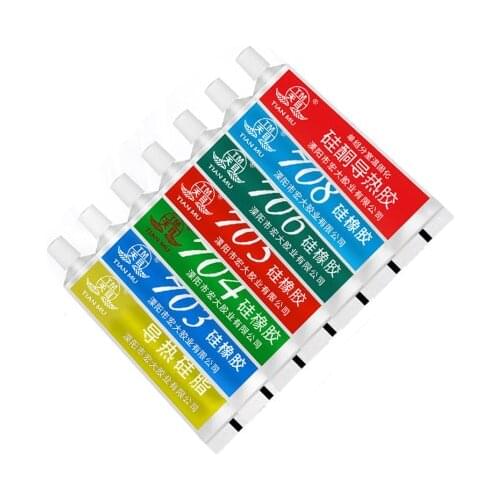 New 704 705 706 fixed high temperature resistant silicone rubber insulated sealing glue waterproof silicone thermal conductive