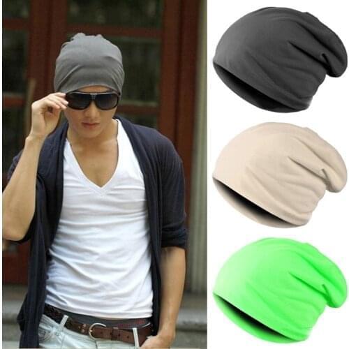 Turban Solid Hip Hop Bonnet Hats Warmer Skullies Gorros Fashion Unisex Men Women Warm Winter Beanies Hats