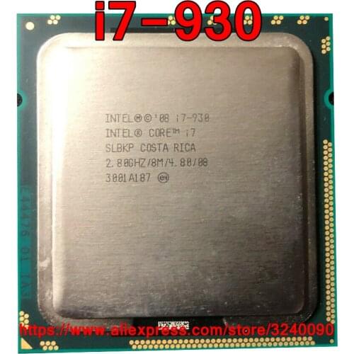 Original Intel CPU Core i7-930 Processor i7 930 2.80GHz 8M 4-cores Socket 1366 free shipping speedy ship out