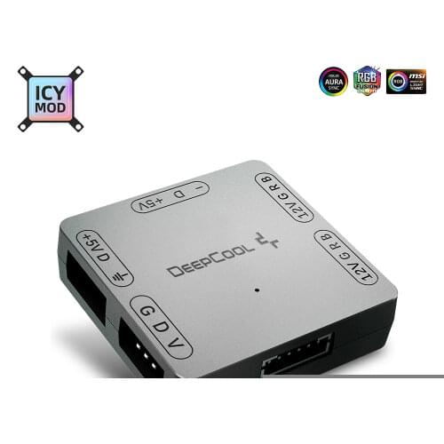 RGB Converter 5V-12V RGB Convertor 5V 3PIN TO 12V 4PIN Transfer Support ASUS Gigabyte MSI SATA Interface Splitter AURA SYNC