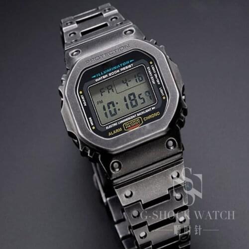 Watch Band Strap For Casio G-shock DW-5600 GW-M5610 GW-M5600 GW-5000 DW-5025 Watchband Frame Bezel Stainless Steel Case Bracelet