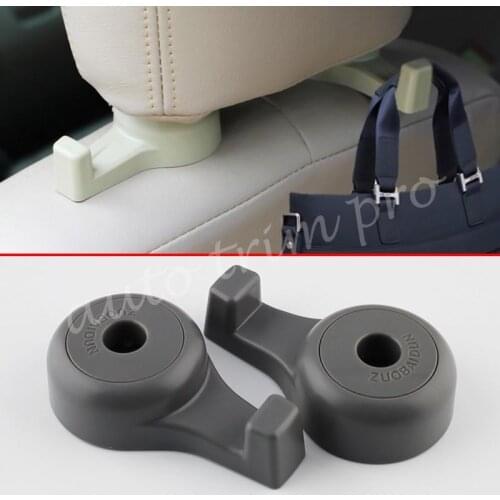 Gray Styling Parts Car Seat Back Hanger Headrest Hook Holder For Bags Goods Universal Accessories