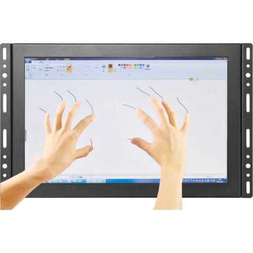 1920x1200 HD 10.1" Widescreen Resistive/Capacitive Industrial Touch Screen Monitor With VGA HDMI USB Interface