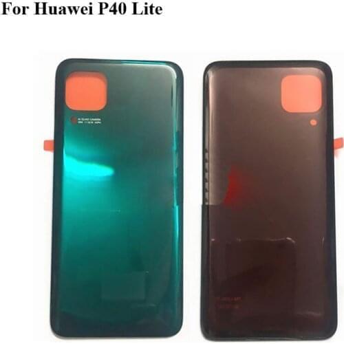 For Huawei P40 Lite Glass Battery Back Cover Rear Cover Housing Door For Huawei P 40 Lite Back Shell Case Replacement P40Lite