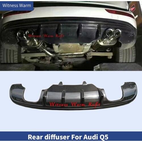 Carbon Fiber / FRP Auto Car Styling Rear Diffuser Bumper Lip Spoiler Guard for Audi Q5 2013 2014 2015 2016 2017