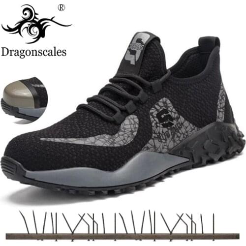 Safety Shoes Men Anti-smash Stab-resistant Ryder Shoes Immortal Indestructible Work Shoes With Steel Toe Breathable Sneakers