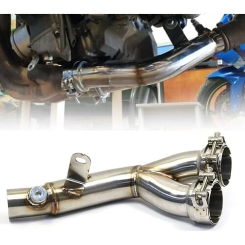 1pc for Yamaha YZF-R6 2009-2019 Motorcycle Exhaust Muffler Mid Pipe Eliminator Stainless Connecting Pipe Motorcycle Accessories