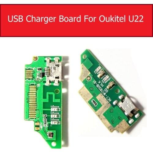 100% New usb charge port plug board For Oukitel U22 charging USB jack dock board module Flex Cables replacement parts