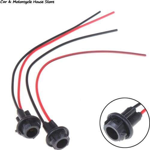 2 PCS/Lot T10 W5W 168 194 Dashboard Gauge LED Light Lamp Bulb Fog Lights Socket Holder For Auto Car