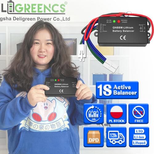 4pcs a lot QNBBM Battery Balancer lithium ion Battery 1S Active Balancer Equalizer for 12V100AH 12V400AH 12V700AH 1000AH Pack