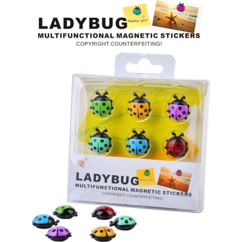 6Pcs 3D Refrigerator Magnet Sticker PVC Creative stereo mini Magnets Souvenir artical Decoration