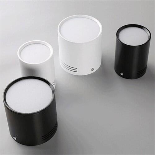 Dimmable LED COB Spotlights Ceiling lamp AC85-265V 7W 9W 12W 15W 18W round Downlights Warm Cold White LED Lamp Indoor Lighting