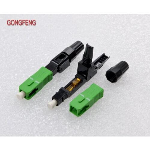 GONGFENG 50PCS NEW Optic Fiber Fast Connector SC/UPC/APC Single Mode Quick Connector Special Wholesale To Brazil