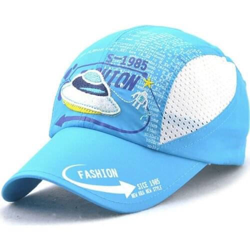 Girl Hat For Children Cute Mesh Net Cool Boy Trucker Cap Hot Kids Caps UFO Outer Space Fans Child Baseball Hats 5 Colors