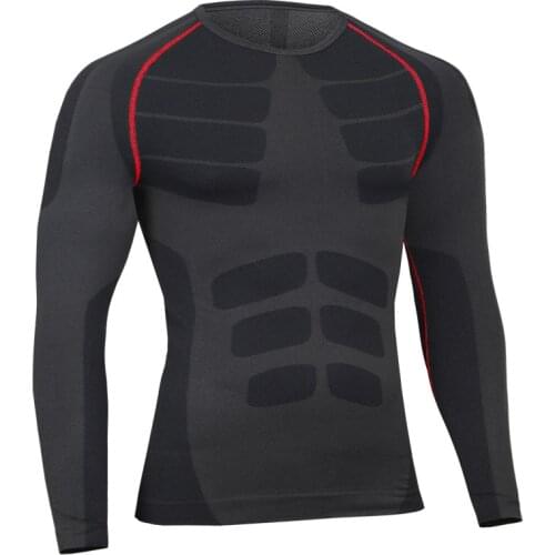 Long Sleeve Compression Shirts for Men Athletic Running Hiking Top Sport Workout T-Shirts