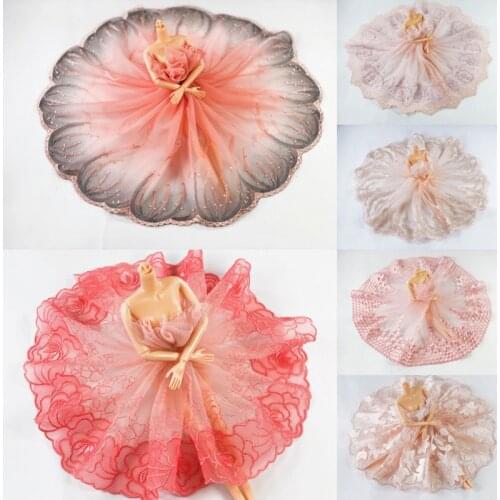 1Y Mesh Plum Blossom Flowers Embroidery Lace Fabric Pink Trim For Bra Lingerie Underwear Dolls Dress Ribbon