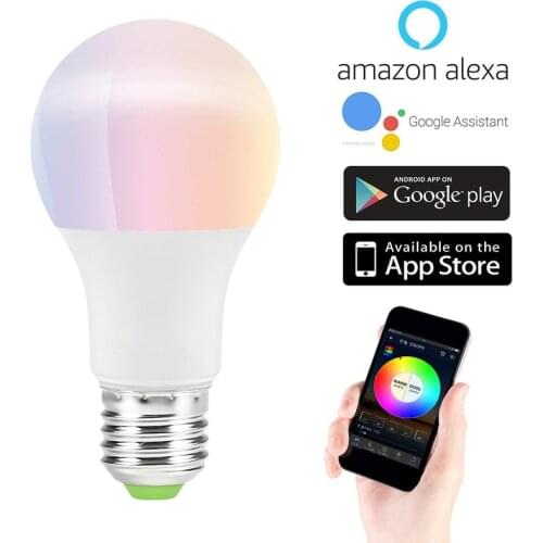 Hot sale Smart Bulb 7w 9w E27 RGB LED Bulb Color Changing wifi Light Bulb Dimmable Google Alexa Compatible Tuya Smart Life APP