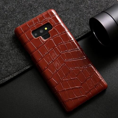 Original Genuine Leather Mobile Phone Case For Samsung Galaxy S8 S9 Plus Back Cover For Samsung Note 8 9 10 Plus Protective Case