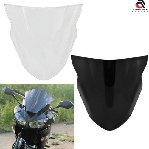 QMSTART Racing Motorcycle Front Windscreen Windshield Fly Screen Shield For KAWASAKI Ninja 650R ER6F ER-6F EX650 2009 2010 2011