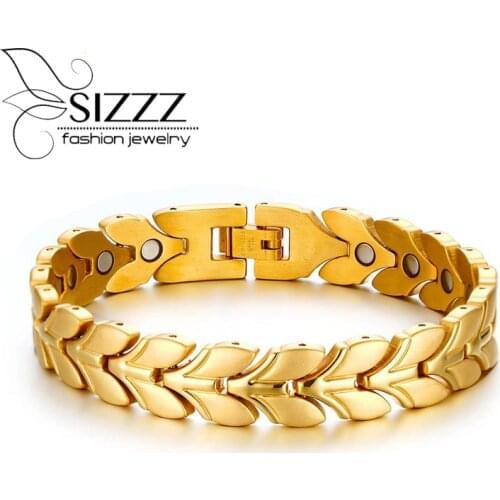 SIZZZ Original characteristics of jewelry 12MM titanium steel with a wheat men trendy bracelet&bangles