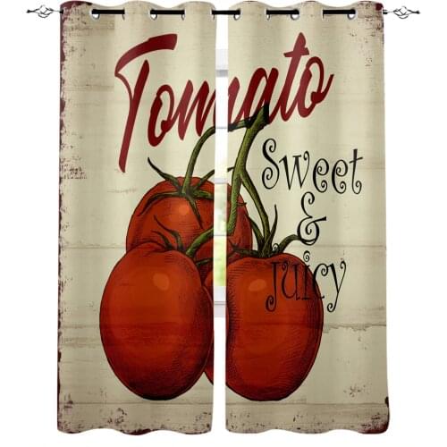 Tomato Wood Grain Retro Blackout Curtains For Bedroom Blinds Drapes Window Curtains For Living Room High Shading