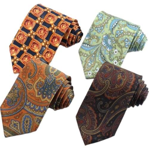 Luxury 100% Silk Ties For Men Classic Gentlemen Necktie Gravata Mens Tie For Business Wedding Party Shirt Dress Cravate