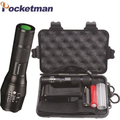LED Flashlight 6200 Lumnes XM-L T6 LED Tactical Flashlight Torch 5Mode Zoomable Flashlight Waterproof Torch Light lanternas
