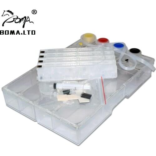 BOMA.LTD 4 Color Ciss Empty Continuous Ink Supply System For HP970 971 For HP Officejet Pro X451dn X551dw X476dn With ARC Chip