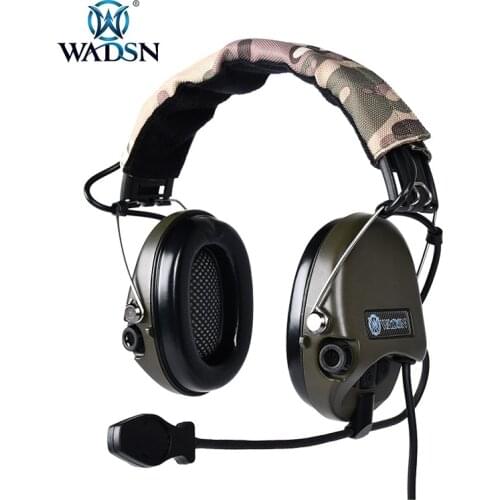 WADSN Sordin MSA Tactical Headset Active Pickup Noise Canceling Airsoft For Walkie-talkie IPSC Wargame Hearing protection softai