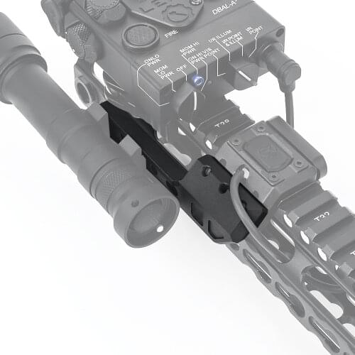 WADSN Tactical Flashlight LightWing Metal Base UN Left And Right Side Extension Bracket Rail 20MM Accessory Fit For Mlok&Keymod