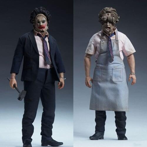 IN STOCK 100399 1/6 Leatherface Action Figure Toys 12 inch Horror Soldier Full Set Model Collectible Doll for Collection