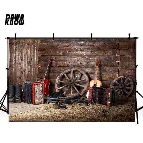 DAWNKNOW Guitar Accordion Vinyl Photog aphy Background For Baby Photo Shoot Backdrop For Wedding Photo Studio G966