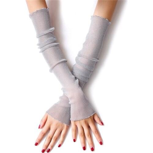 1 Pair Women Sunscreen Lace Arm Sleeves Summer UV Protection Cooling Arm Cover for Driving Cycling Travel Outdoor Activity