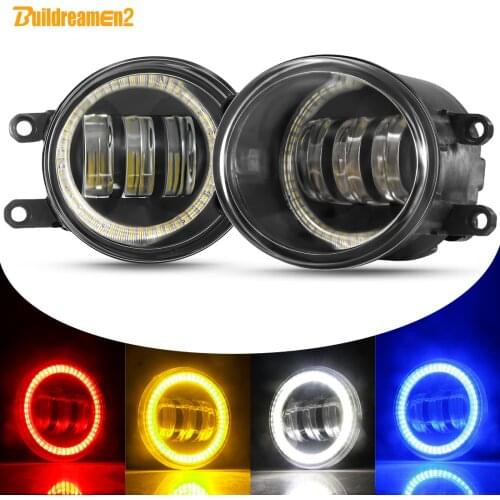 2 X Angel Eye Fog Light Car LED Lens DRL Fog Daytime Running Lamp For Lexus LX570 RX350 ES350 GS350 CT200h IS250 IS350 HS250h
