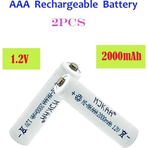 2021 Top Selling AAA 2/4/6/8Pcs 2000mAh 3A 1.2V 7# Rechargeable Battery Ni-MH Rechargeable Battery for Remote Control Toy