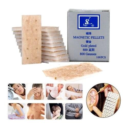 500pcs Relaxation Ears Stickers Therapy Acupressure Patch Auricular Auriculotherapy Magnetic Beads Ear Press Massage Slim Body
