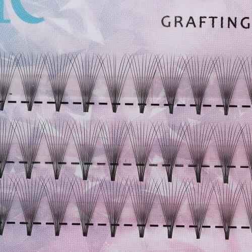 60 Cluster/box Premade Volume Fan False Eyelashes C Curl Knotted/Knot Eyelashes Extension 10D 20D Natural Long Eye Makeup Tools