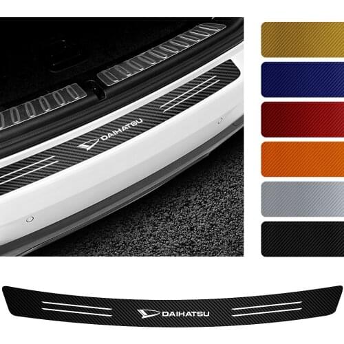 For Daihatsu Yrv Scion Venza Datsun Accessories Car Tail Trunk Carbon Fiber Decoration Bumper Protection Stickers