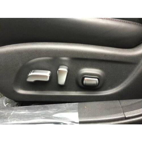 Accessories For Nissan Teana Altima 2016 2017 ABS Matte Car Styling Car Seat Control Adjustment Switch Button Cover Trim 5pcs