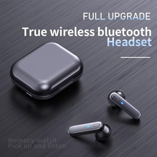 Bluetooth 5.0 Earphones LED Digital Real-Time Power Display Can Be Used Separately HIFI Stereo Sports Earbuds Headsets With Mic