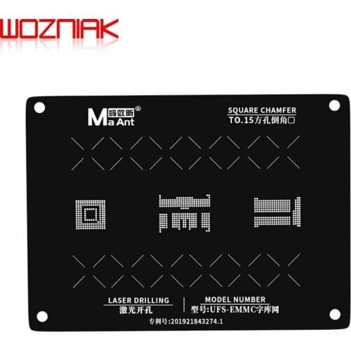 MaAnt Black Tin planting template for iphone NAND CPU Android EMMC EMCP CPU general steel mesh Flash Reball