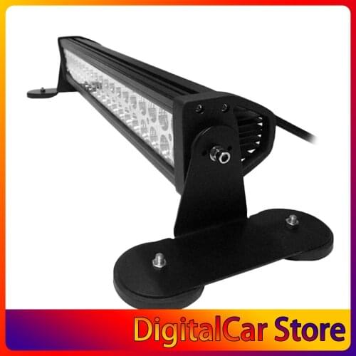 2 Pieces Powerful Mount Bracket Holder LED Light Bar Punching-free with Strong Magnetic Base Roof for Offroad Car