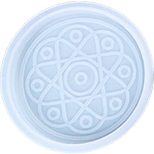 L93E Coaster Epoxy Resin Mold Cup Mat Silicone Mould DIY Crafts Jewelry Casting Tool