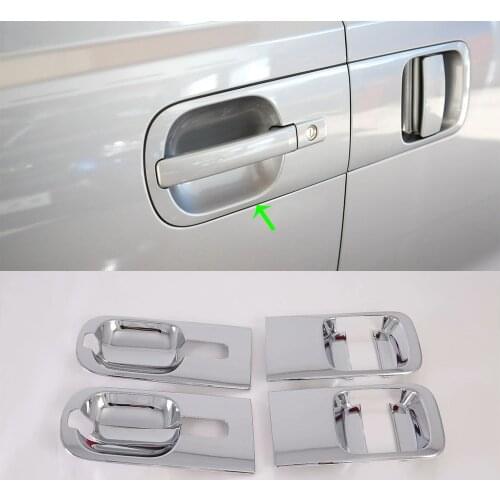 Cheap 4PCS For Hyundai Starex Accessories Sticker Door Handle Bowl Covers For Hyundai H-1 Grand Starex Model