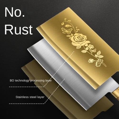 German Kitchen Kitchen Knives Full Set Combination KitchenHousehold ChoppingBones and Meat Slices Chopping Knife Stainless Steel